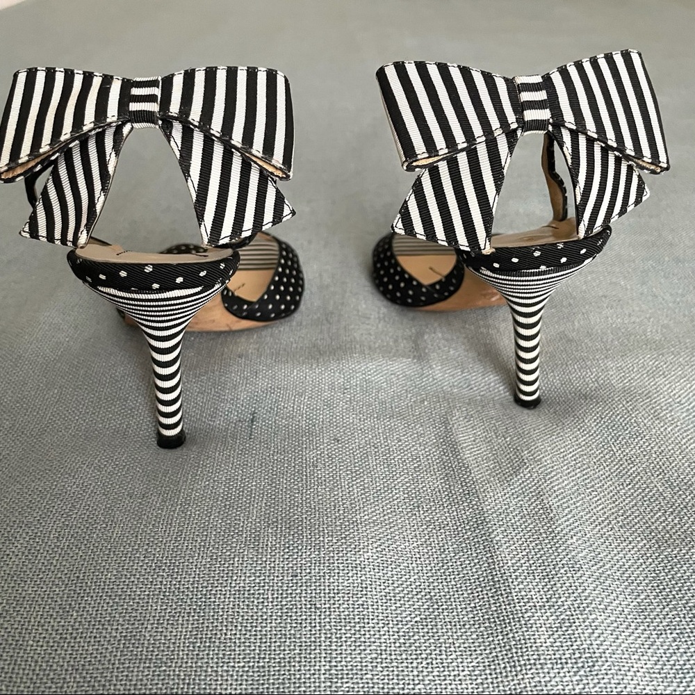 Kate Spade It Girl Slingback Strap Medium Stiletto Leather Heel w/ Bow Size 6 - Picture 5 of 8